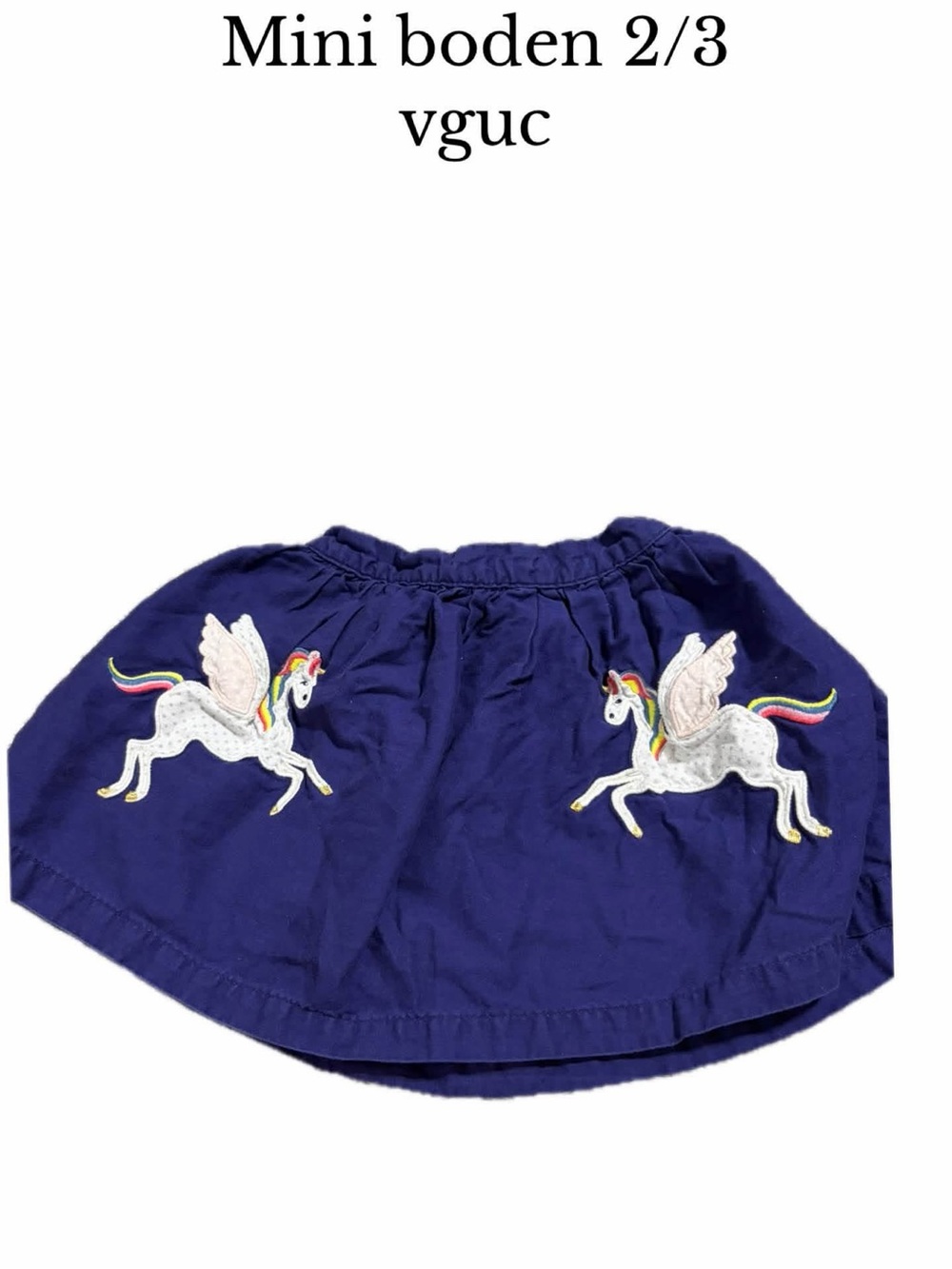 Mini boden 2-3 unicorn skirt